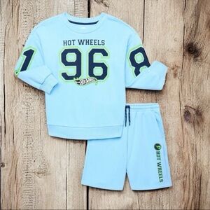 Hot Wheels Boys 4/5 Sweatshirt and Shorts